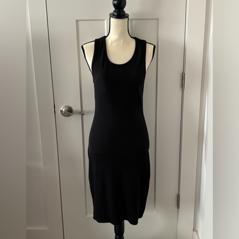 Pink Lily ribbed sleeveless sweater dress.  Size S